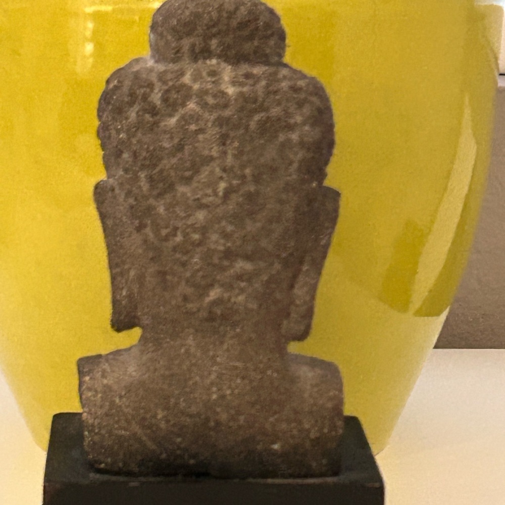 Stone Buddha Head Sculpture - Picture 9 of 9